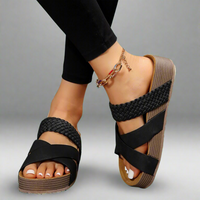 Orthopädische Plateausandalen stilvoll geflochten luftig – Morenya