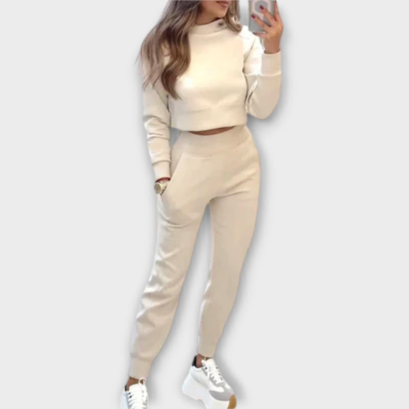 Damen Freizeitset mit Pullover und Jogginghose – Nevara
