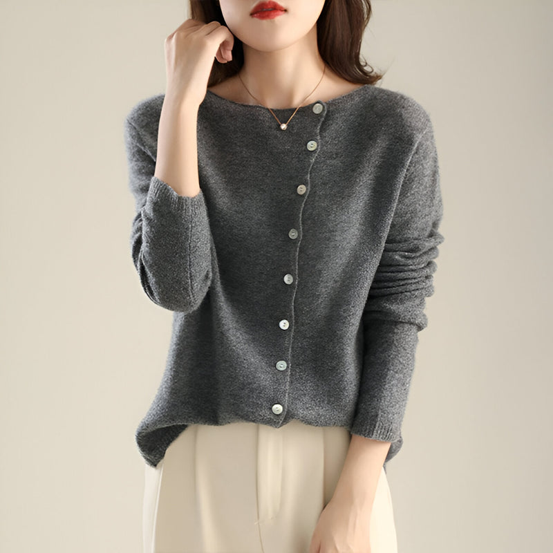 Damen Strick Pullover – Langarm Elegant