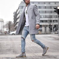 Eleganter Wollmantel für Herbst und Winter – Adam