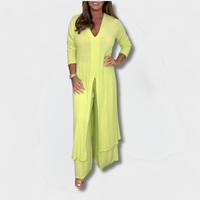 Luftiges Frühlings-Set mit Bluse und Hose – Emilia