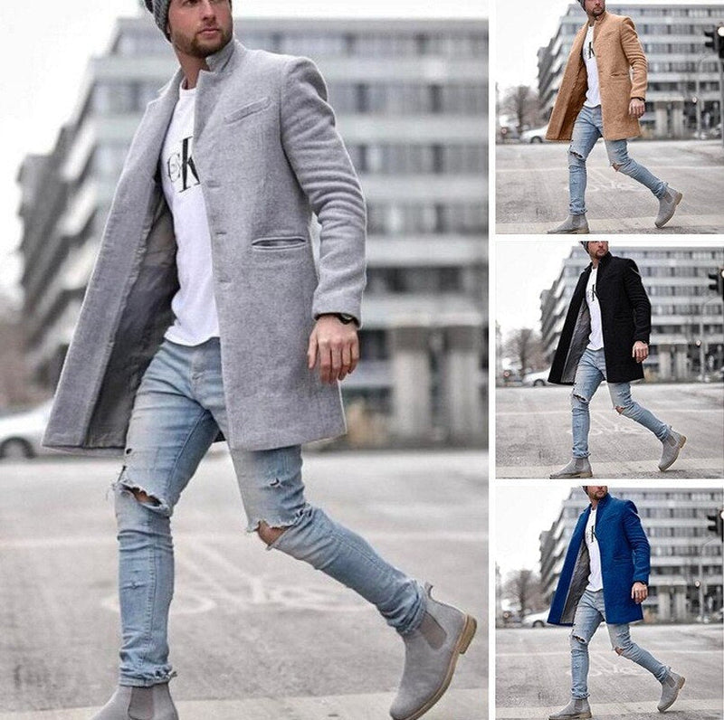 Eleganter Wollmantel für Herbst und Winter – Alois