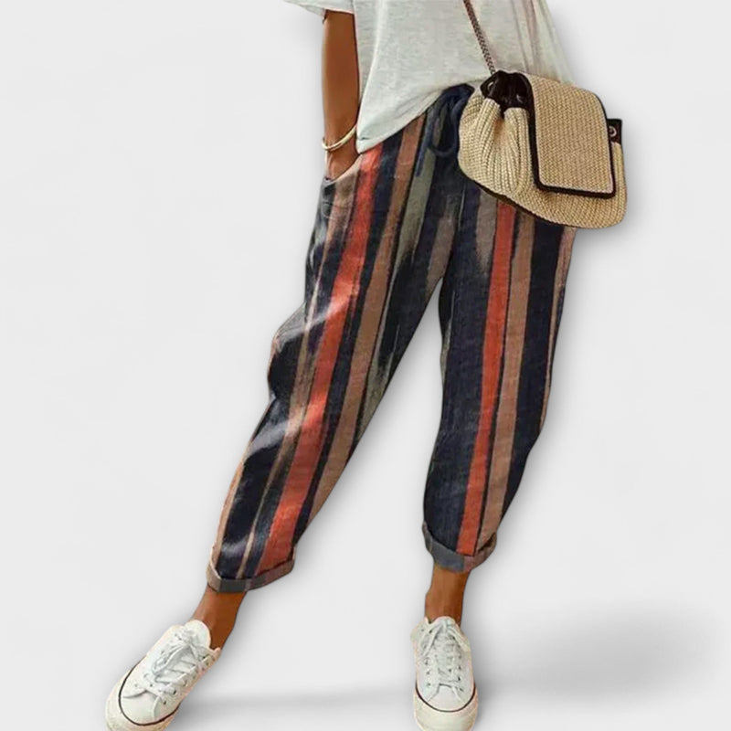 Damen Leinenhose Baumwolle Sommer Bequem Lässig – Burella