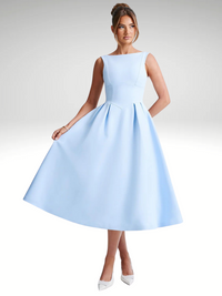 A-Linien Midikleid mit Taillierung Damen – Vivienne