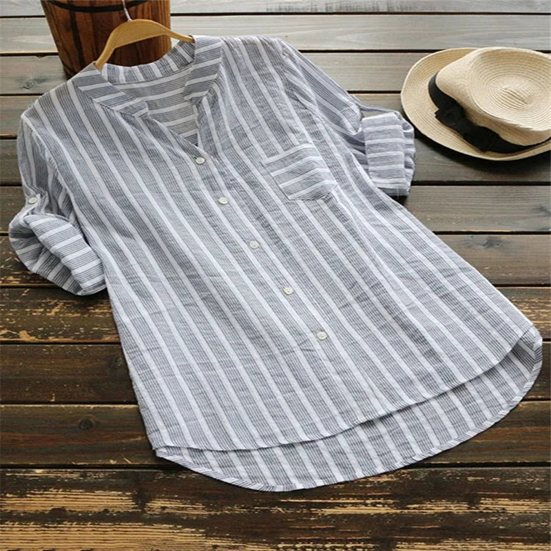 Bluse Damen gestreift lässig & bequem – Mira