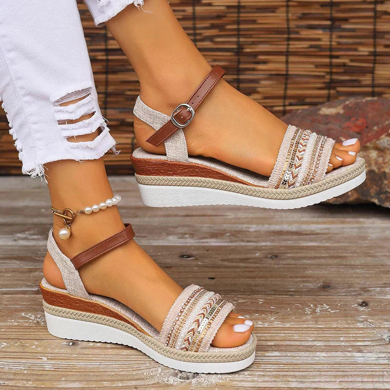 Boho Sandalen Damen bequem & luftig – Elvara