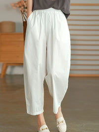Sommer Haremshose Damen Baumwolle bequem – Lara