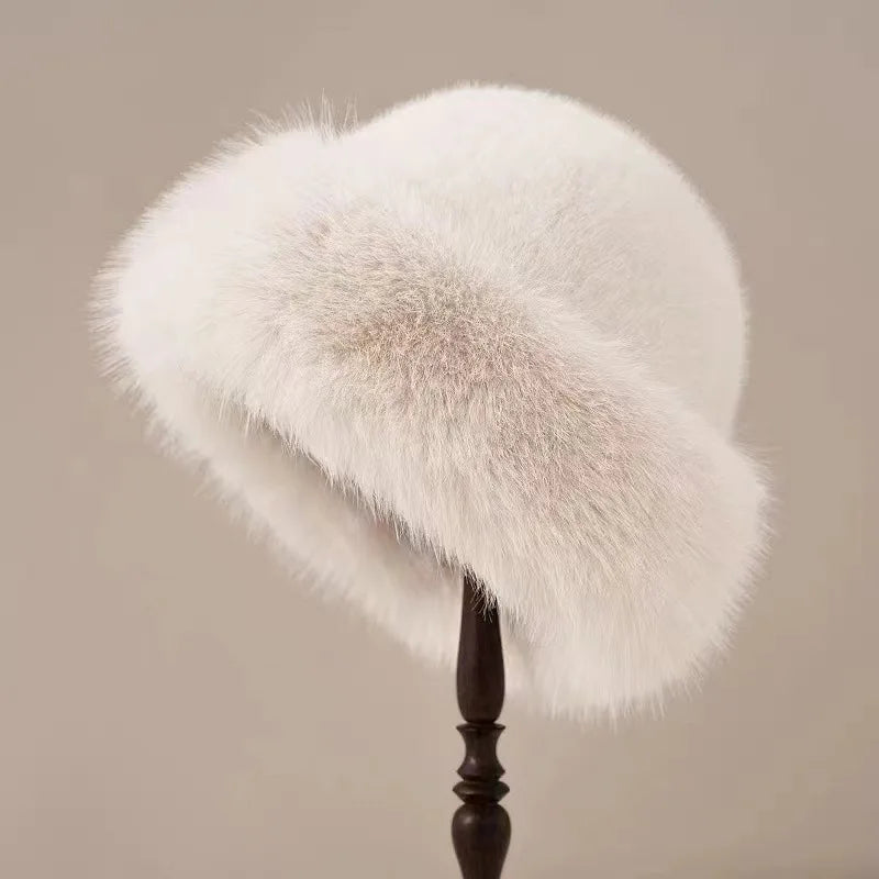 Warme Kunstfell Wintermütze für Damen – Emilia
