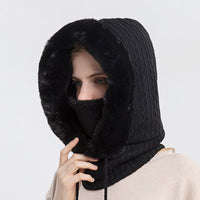 3-in-1 Winter-Schal mit Mütze & Gesichtsmaske für Damen – Emilia