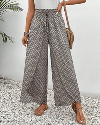 Damen Weite Sommerhose mit elastischem Bund – Zarellia