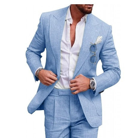 Eleganter Herren-Leinenanzug mit perfekter Passform – Adrian