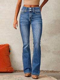 Hochtaillierte Skinny-Jeans Damen figurbetont – Lara