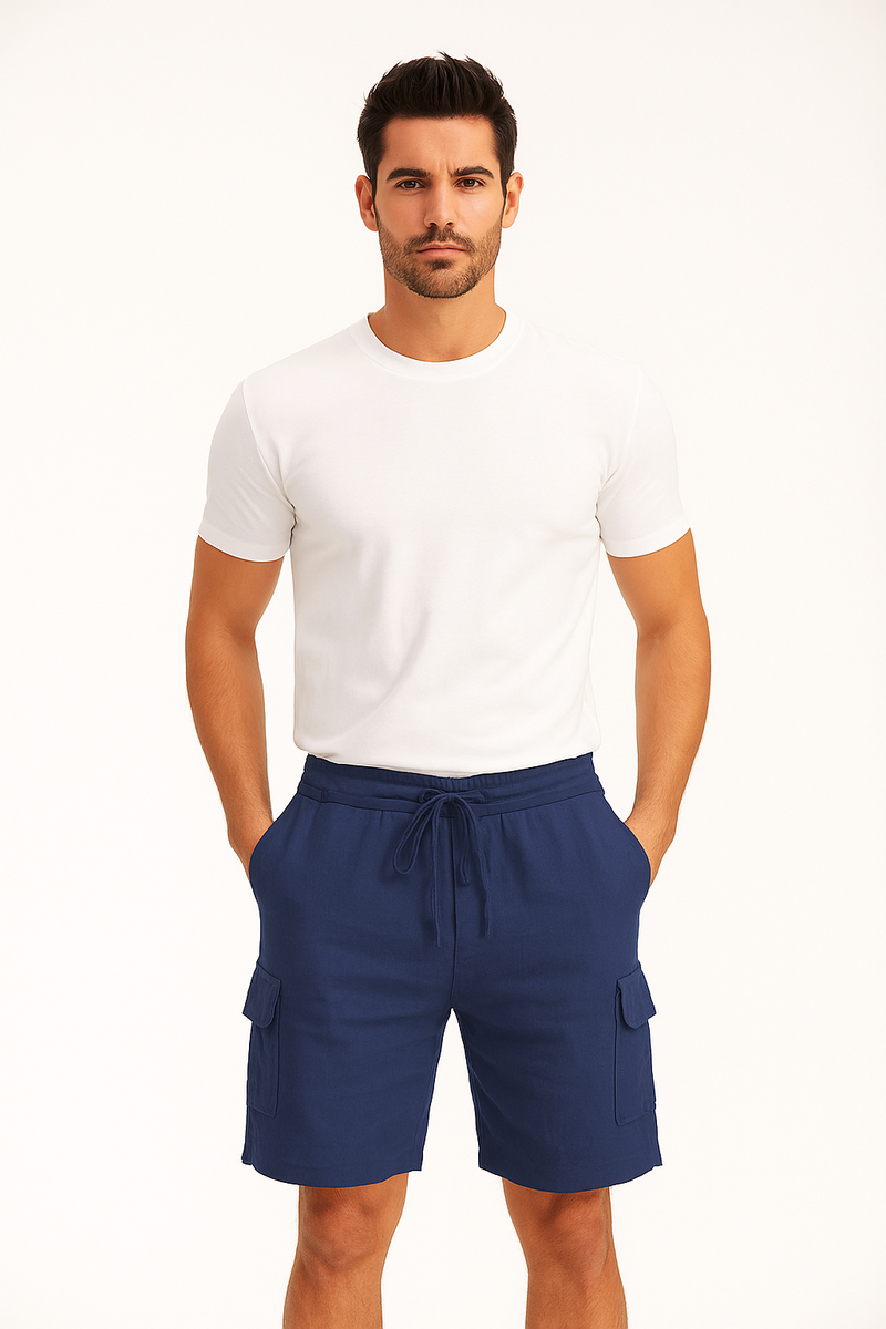 Leinen-Cargo-Shorts für Herren – Sommerlook & Komfort – Ulysses