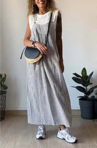 Jumpsuit Kleid Damen Gestreift Elegant Luftig – Novalya