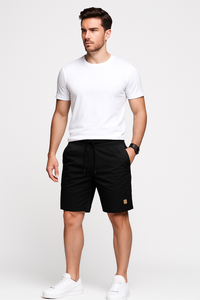 Abgeschnittene Herren-Shorts mit Kordelzug – Matteo