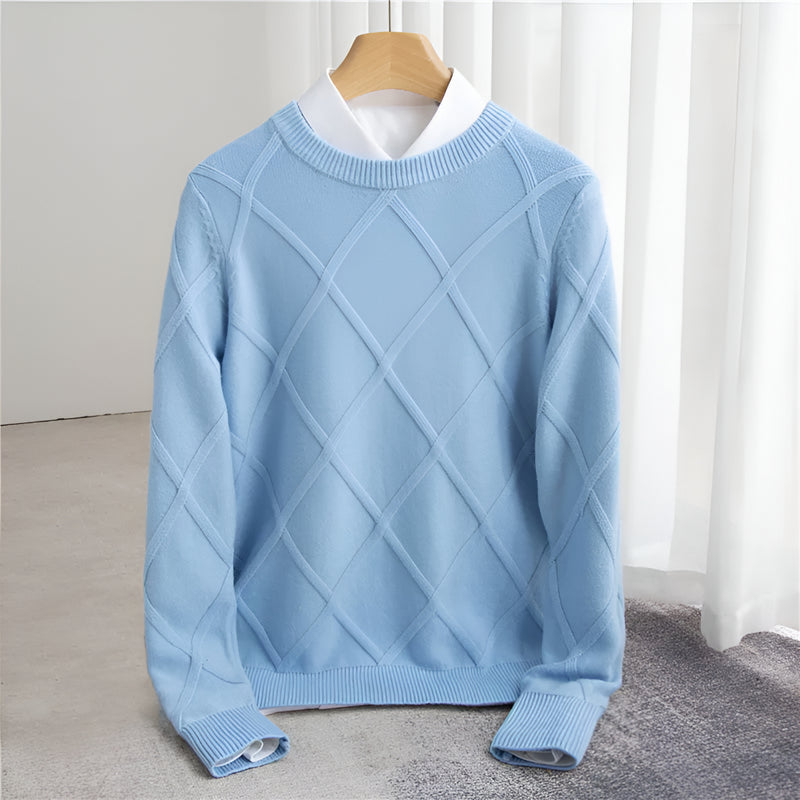 Herren Strick Pullover - Langarm Warm
