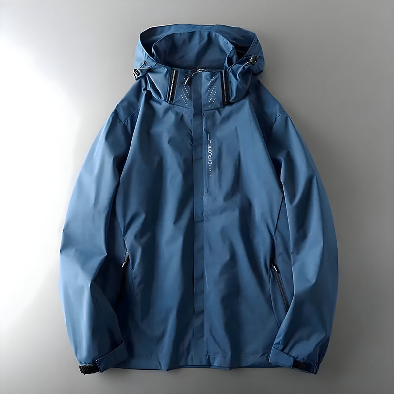 Herren Regen Funktionsjacke – Leichte Wasserdichte Windbreaker