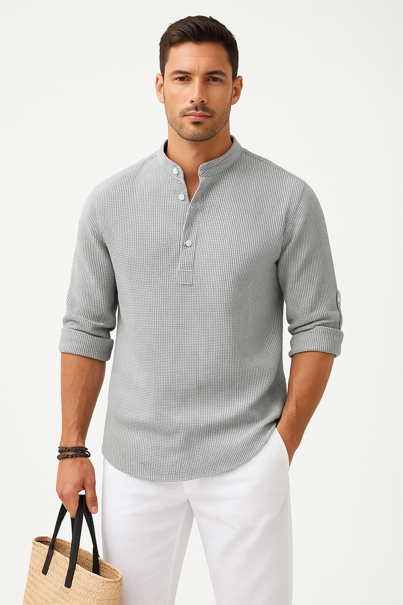 Elegantes Komforthemd aus Baumwollmischung für Herren – Fynn