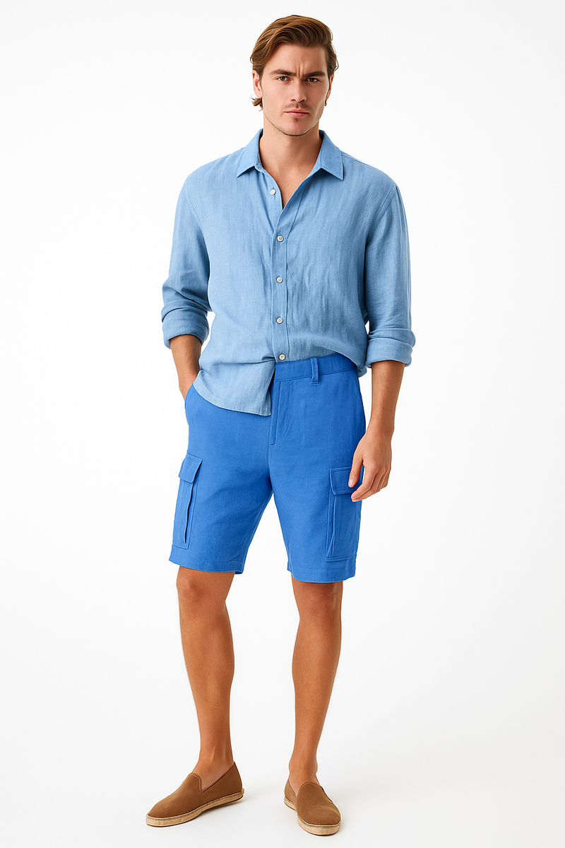 Leinenshorts Herren Weiß – Sommerlook, leicht & elegant – Elias