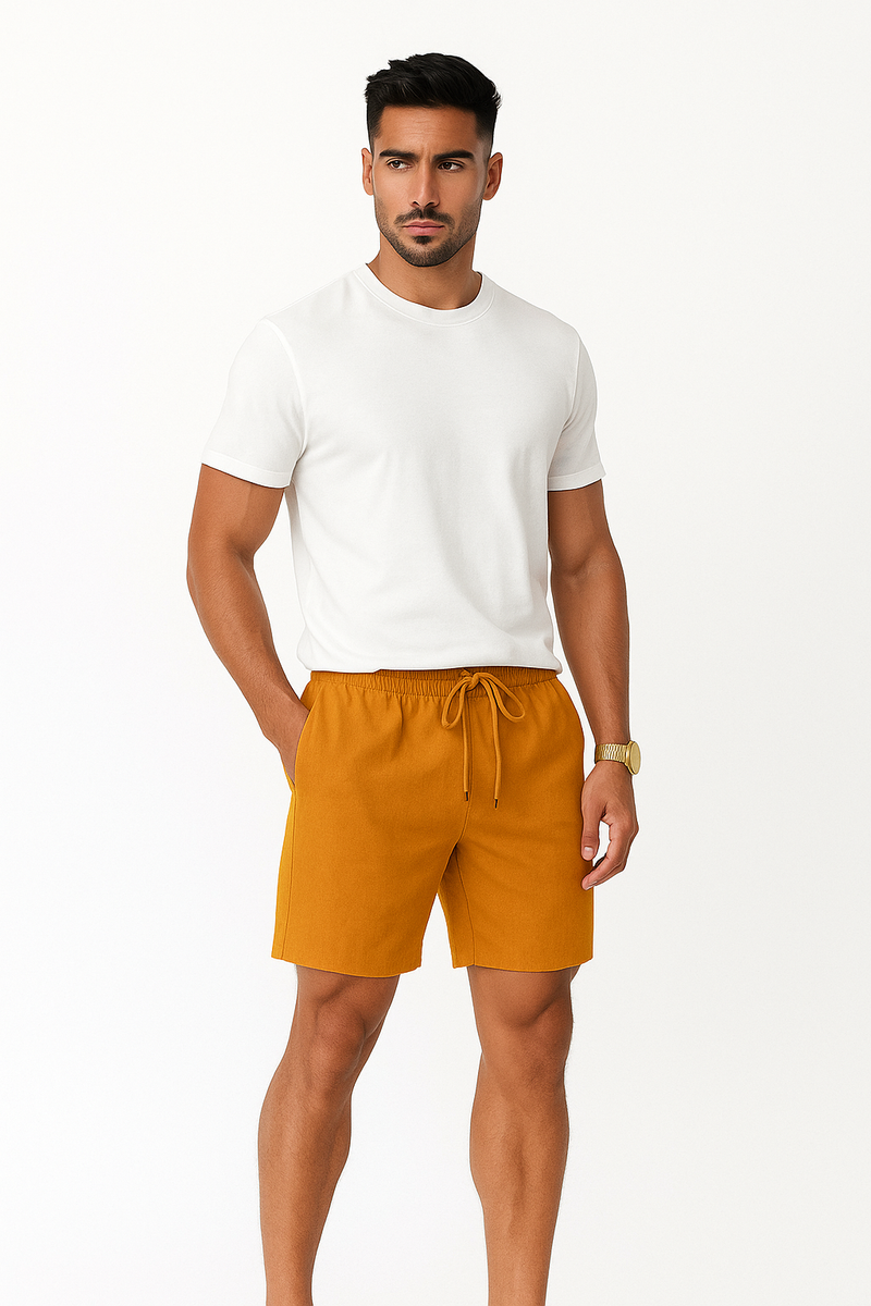 Leinen-Shorts Herren Sommer – Klassisch & Bequem – Victor