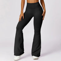 Flared Yoga-Leggings High-Waist & Nahtlos für Damen – Sophia