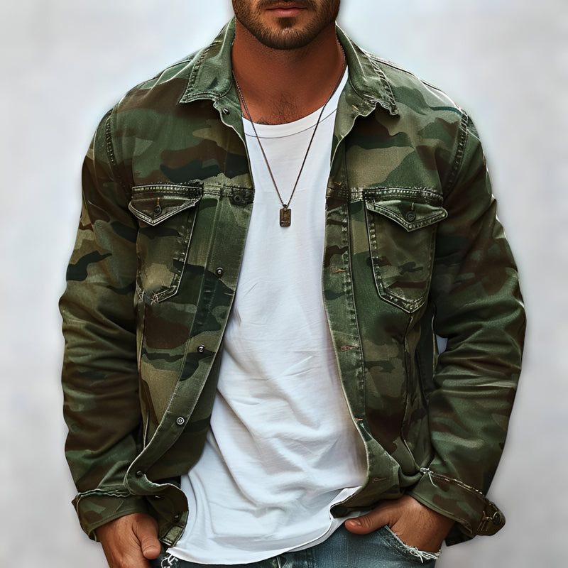 Herren Übergangs Jacke - Camouflage Leichte